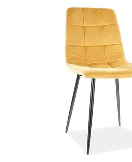 Jedálenské stoličky BIOLA jedálenská stolička, Bluvel 68 / čierna