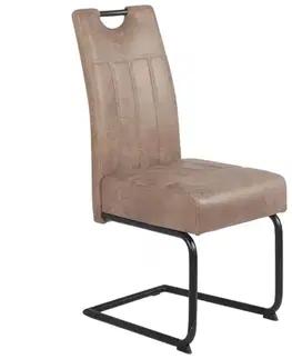 Čalúnené stoličky Stolička Betty hnedý