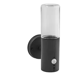 Svietidlá Ledvance - Vonkajšie nástenné svietidlo so senzorom FIGO CYLINDER 1xE27/20W/230V 4058075834866