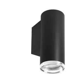 Svietidlá  LED RGBW Stmievateľné kúpeľňové nástenné svietidlo TURYN 1xGU10/4,8W/230V IP44 čierne SA1886+AI2382