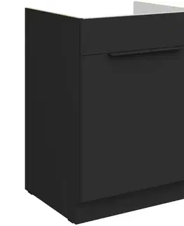 Kuchynské skrinky stojace Kuchynská skrinka Aria-Bl/Bl Anti Fingerprint 60zl 1s Bb