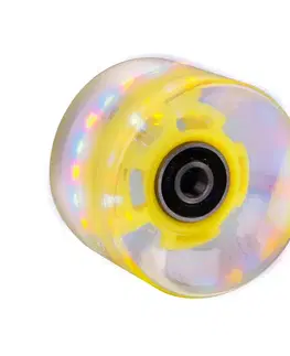 Skate kolieska Svietiace koliesko na pennyboard 60*45 mm vr. ložísk ABEC 7 žltá