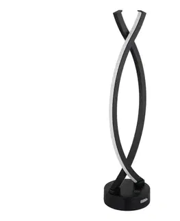 Lampy Globo 58457S - LED stmievateľná dotyková stolná lampa HELA LED/1W/3,7V čierna 58457S