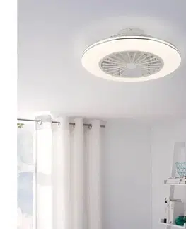 Ventilátory Eglo 35142 - LED stmievateľný stropný látor LOVISCA 3×LED/12,6 W/230 V, priemer 55 cm, biela + diaľkové ovládanie 35142