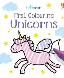 Nalepovačky, vystrihovačky, skladačky First Colouring Unicorns - Matthew Oldham