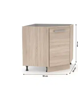Nova plus Spodná rohová skrinka NOVA PLUS NOPL-065-RS Tempo Kondela