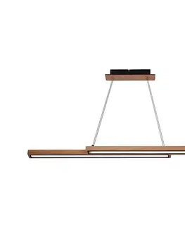 Svietidlá  Drevený LED luster na lankách SENTO LED/19W/230V 31-11626