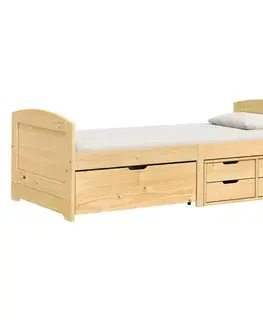Postele Jednolôžko so zásuvkami 8816 MARY lak