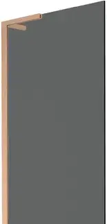 Sprchové dvere MEXEN/S - Next L vaňová zástena FIX 60 x 150, grafit, meď kartáčovaná 895-060-000-03-40-65