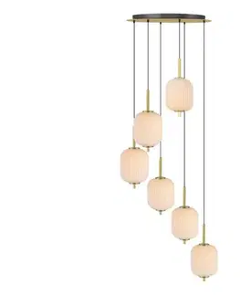 Svietidlá Zuma Line 003064-034750- LED závesné svietidlo na lanku AKARI LED/34W/230V pr. 50,5 cm zlaté 003064-034750