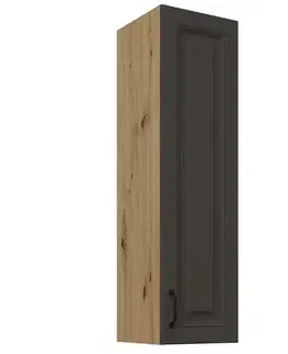 Kuchynské skrinky visiace Skrinka do kuchyne Stilo grafit matná/artisan 30G-108 1F