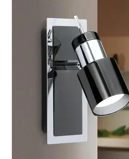 Svietidlá Eglo 30832 - LED bodové svietidlo DAVIDA 1 1xGU10/5W/230V čierna 30832