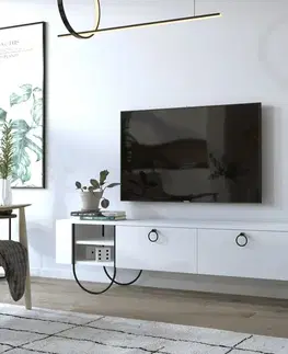 TV stolíky TV stolík Norfolk Tv Stand - White