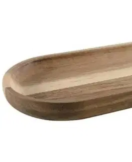 Podnosy a tácky Kinekus Podnos drevený akácia 30x15x2cm