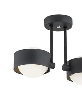 Svietidlá Argon 7089 - Luster na tyči MASSIMO PLUS 2xG9/6W/230V čierna 7089