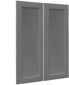 Kuchynské skrinky Čelo skrinky Luxeo F15-G80(100) rám dark grey