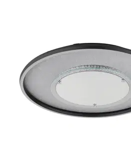 Svietidlá Globo 68288D3 - LED stropné svietidlo MIRRORA 40W/230V, priemer 51,5 cm, čierne 68288D3
