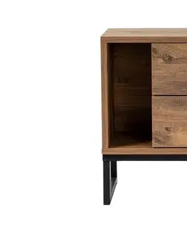 Nočné stolíky Nočný stolík Glimmer - Atlantic Pine, Black