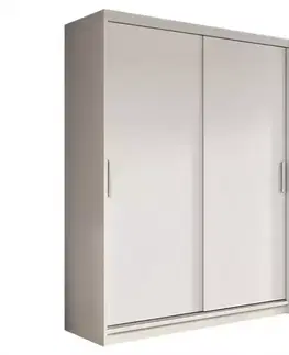 Šatníkové skrine Skriňa Nico I 110 Biely