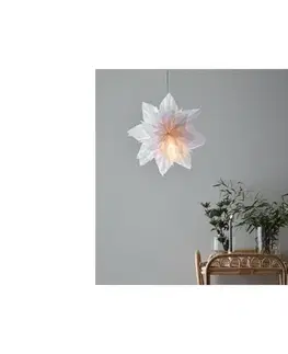 Vianočné dekorácie Markslöjd 705836 - Vianočná dekorácia NEELA 1xE14/25W/230V priemer 43 cm biela 705836.00