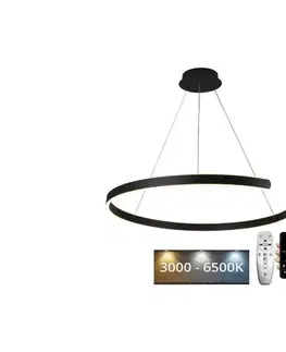Svietidlá  LED Stmievateľný luster na lanku LED/100W/230V 3000-6500K + diaľkové ovládanie J4327/B