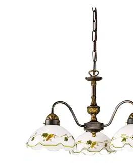Svietidlá Kolarz 731.83.110 - Luster na reťazi NONNA 3xE27/75W/230V vínový 731.83.110