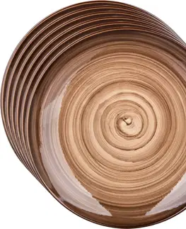 Taniere Banquet Súprava 6 plytkých tanierov Palas 27 cm, hnedá