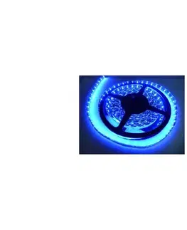 LED osvetlenie LED pásik vodotesný 5m IP65 modrá
