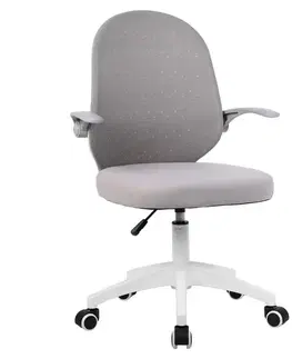 Kancelárske stoličky KONDELA Pastura kancelárske kreslo sivá / biela
