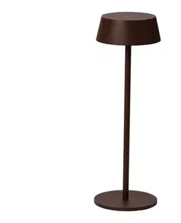 Lampy Azzardo  - LED Vonkajšia stmievateľná nabíjacia lampa LED/2W/5V IP54 hnedá 