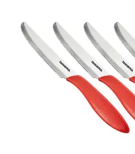 Kuchynské náradie Tescoma nôž jedálenský PRESTO 12 cm, 6 ks, červená