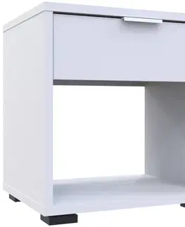 Nočné stolíky NABBI Nosen N2 nočný stolík biela