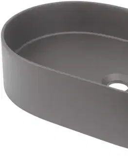 Sanitárna keramika DEANTE - Silia titanium Granit umývadlo, oval CQS_TU6S