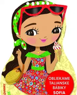 Nalepovačky, vystrihovačky, skladačky Obliekame talianske bábiky SOFIA – Maľovanky - Julie Camel