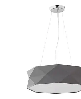 Svietidlá  Luster na lanku KANTOOR 1xE27/15W/230V šedá 3313