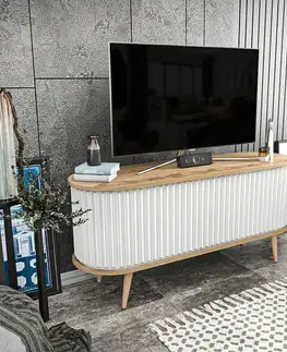 Konferenčné stolíky Televízny stolík Stor Oak and White I