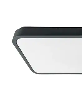 Svietidlá BRILAGI - LED Kúpeľňové stropné svietidlo ZENNA LED/18W/230V 28,5x28,5 cm IP44 antracit BRW3094-18W/AN