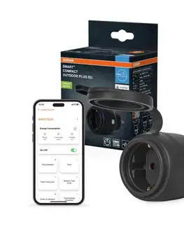 LED osvetlenie Osram - Inteligentná vonkajšia zásuvka SMART+ MATTER SCHUKO 3680W/230V/16A IP44 Wi-Fi 4099854419249