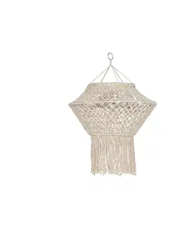 Tienidlo na lampu Macrame tienidlo prírodné 90 cm