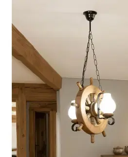 Svietidlá BRILAGI - Luster na reťazi TIMONA 2xE14/40W/230V buk EX-01006