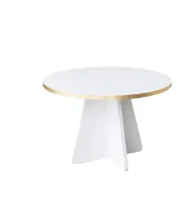 Konferenčné stolíky Konferenčný stolík Mushroom - Gold, White v2
