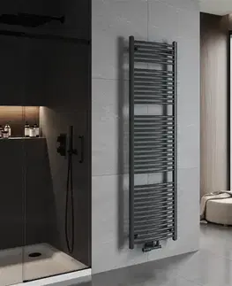 Radiátory do kúpeľne MEXEN - Ares vykurovací rebrík/radiátor 1800 x 500 mm, 820 W, antracit W102-1800-500-00-66