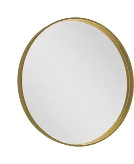 Kúpeľňový nábytok SAPHO - NOTION guľaté zrkadlo v ráme, ø 60cm, zlatá mat NT600G