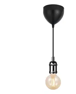 Predlžovacie káble Nordlux - Napájací kábel AVRA 1xE27/60W/230V čierna 84800003