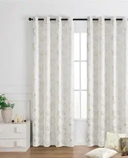 Závesy do spálne Záves na krúžkoch KLOE VET427/1/210GSM 140x250 cm  biely