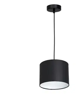 Svietidlá  Luster na lanku ARDEN 1xE27/60W/230V pr. 18 cm čierna/biela 3471