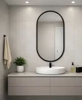Zrkadlá s rámom Zrkadlo v ráme oválny cz 50x90