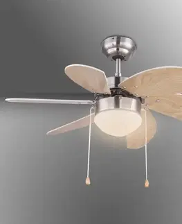 Moderné lampy do obývačky Stropný ventilátor s osvetlením  03301 1*E14 PL1