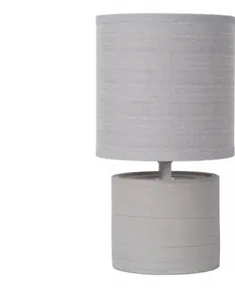 Lampy Lucide 47502/81/36 - Stolná lampa GREASBY 1xE14/40W/230V šedá 47502/81/36