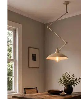 Svietidlá BRILAGI - LED nastaviteľný luster na tyči IRONBEAM 1xE27/60W/230V béžový 8590828104995